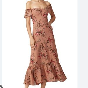 Reformation Butterfly Cecile Midi Dress, Size 10. Excellent condition. No flaws.